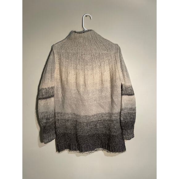 Anthropologie Gray Perri Ombré Wool and Alpaca Turtleneck Sweater Size Small - Picture 8 of 13